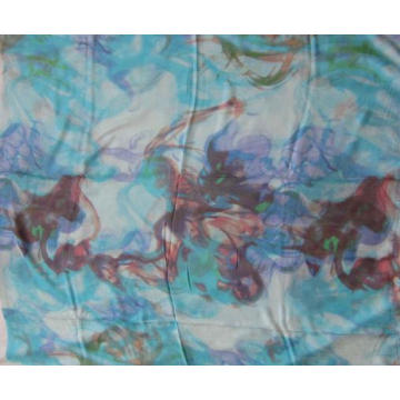 10% Cashmere 90% Modal Print Sky